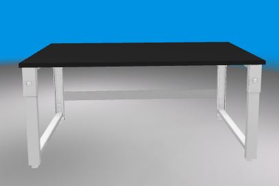Lab table 5 foot light duty with 1" thick phenolic resin countertop (36"D x 60"L x 36"H) --adjustable height