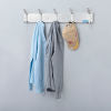 Stainless Steel Coat Rack with 5 Hook - Silver (36"W)