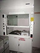 Hamilton Pioneer 4 foot fume hood with dished epoxy countertop - Government Lab Enterprises