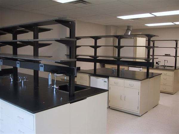 Lab-Design 10 foot Metal Casework Island Assembly - Government Lab Enterprises