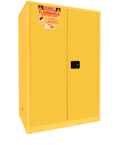 Securall A190 90 gallon Flammable Storage Cabinet with Self-Latch Hinged Doors - Government Lab Enterprises