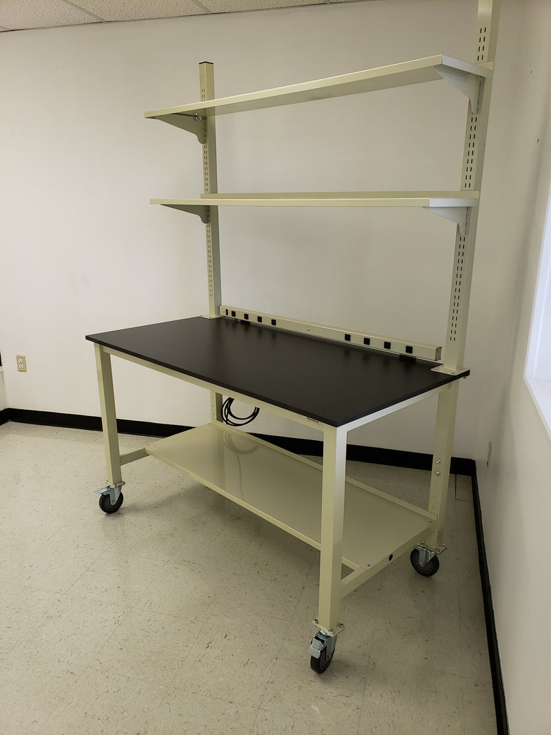 Adjustable height top shelves for Lab Tables | 6 foot Heavy Duty Lab Tables