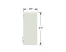 CLP 24" Wide x 13"Deep x 31" Tall Wall Cabinet with Solid Hinged Door (right side) - Government Lab Enterprises