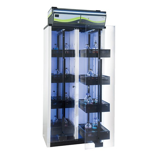 Erlab Captair 834 Smart V2 Chemical Storage Cabinet with Pullout Doors and Trays - Government Lab Enterprises