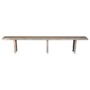 Stainless Steel Sitting/Locker Bench  (96"W x 12"D x 18"H)