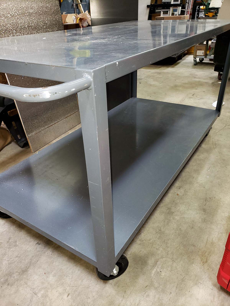 Heavy duty rolling lab table (36" x 72") | Durham (Pre-owned)