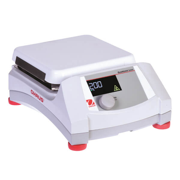OHAUS e-G51HP07C Guardian 5000 Hotplate with 7 in. x 7 in. Ceramic Plate - Government Lab Enterprises