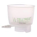 CELLTREAT 229725 500mL Polypropylene Bottle Top Filter, PTFE Filter Material, 0.45um, 90mm, Non-sterile 12PK - Government Lab Enterprises