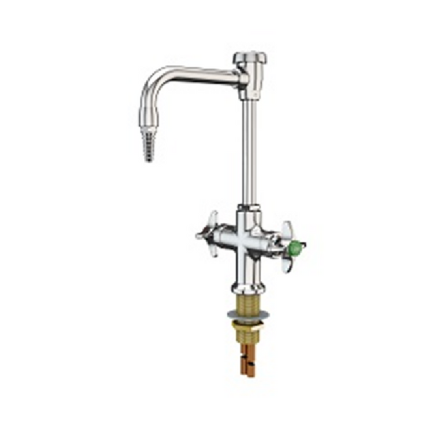 WaterSaver L414VB-55 6" Swing Gooseneck Mixing Faucet with Vacuum Break - Government Lab Enterprises