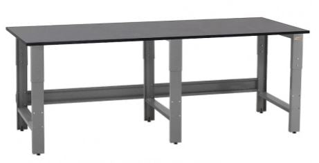 Lab table 8 foot light duty with 1" thick phenolic resin countertop (30"D x 96"L x 36"H) --adjustable height