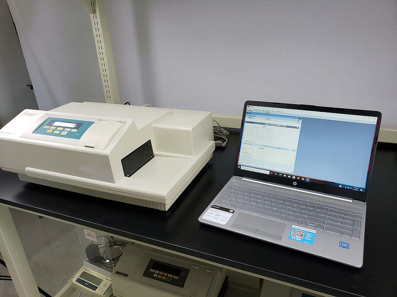 Molecular Devices SpectraMax Plus 384 microplate reader with laptop and warranty (Pre-owned)