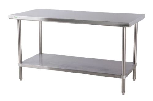 Stainless steel lab table:  48" x 30" 16 Ga. with undershelf (NEW)