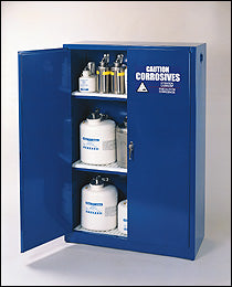 Eagle 45 gallon Acid/Base Storage Cabinet with Manual Close Doors - Government Lab Enterprises