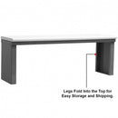Folding Freestanding Shelf with Formica Laminate Top (36" W x 15"D x 15"H)